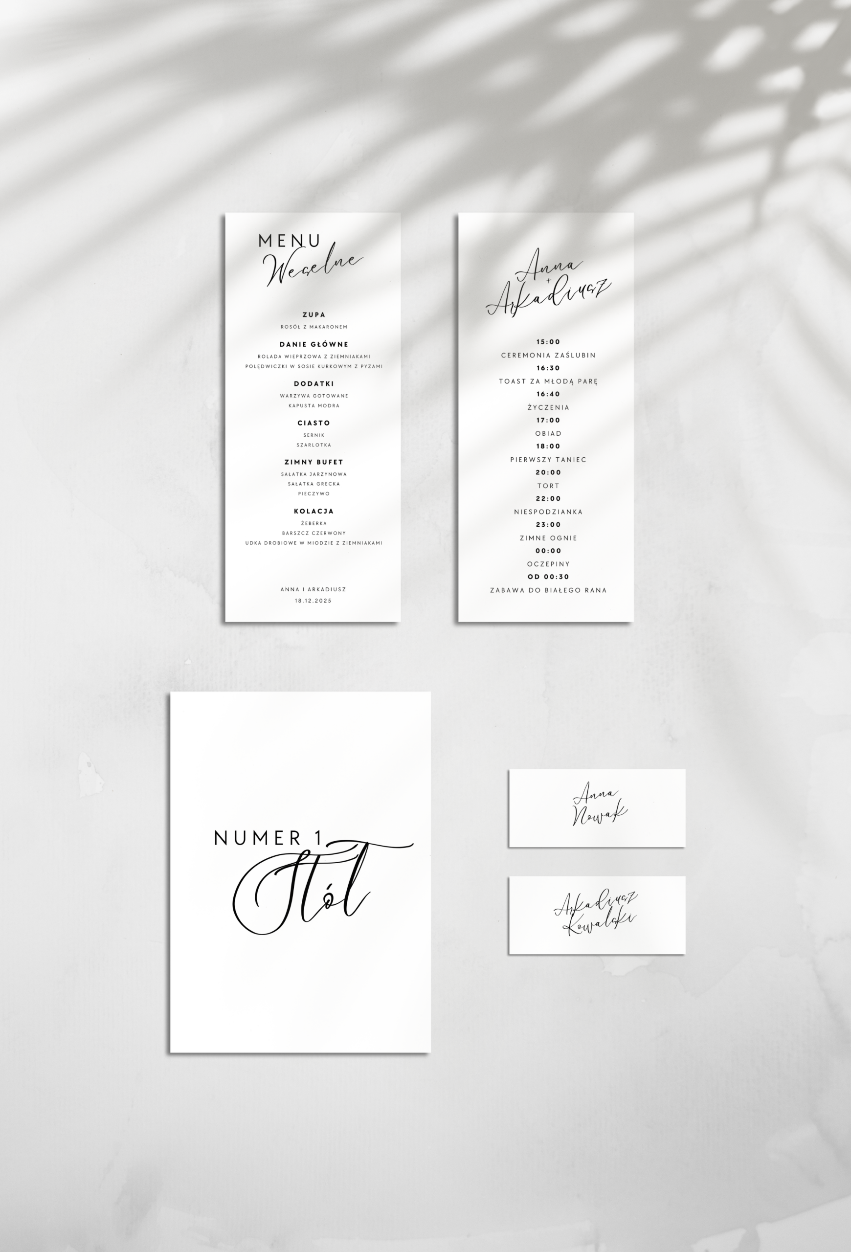 Kolekcja papeterii weselnej "Wyrafinowany Styl" to kwintesencja elegancji i klasy. Idealny dla par pragnących wyjątkowego, wyrafinowanego ślubu.