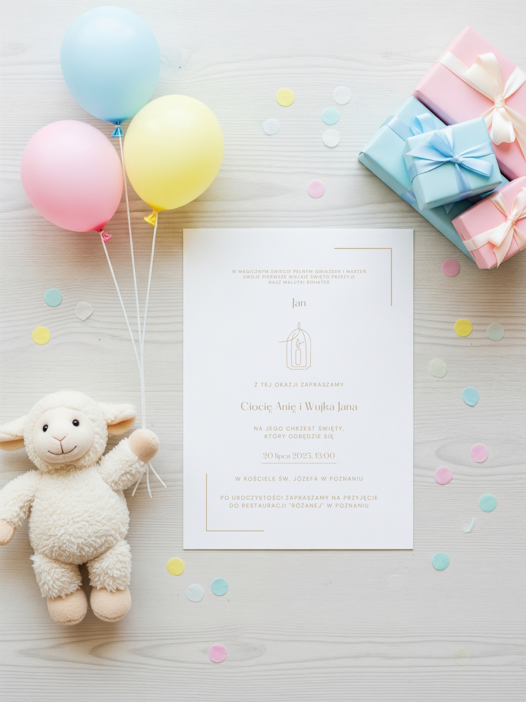 Złota Linia - zaproszenie