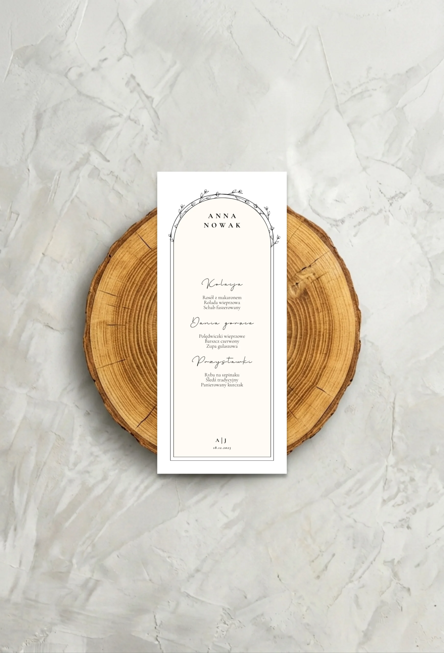 Botanica Line - Menu (z Winietką)
