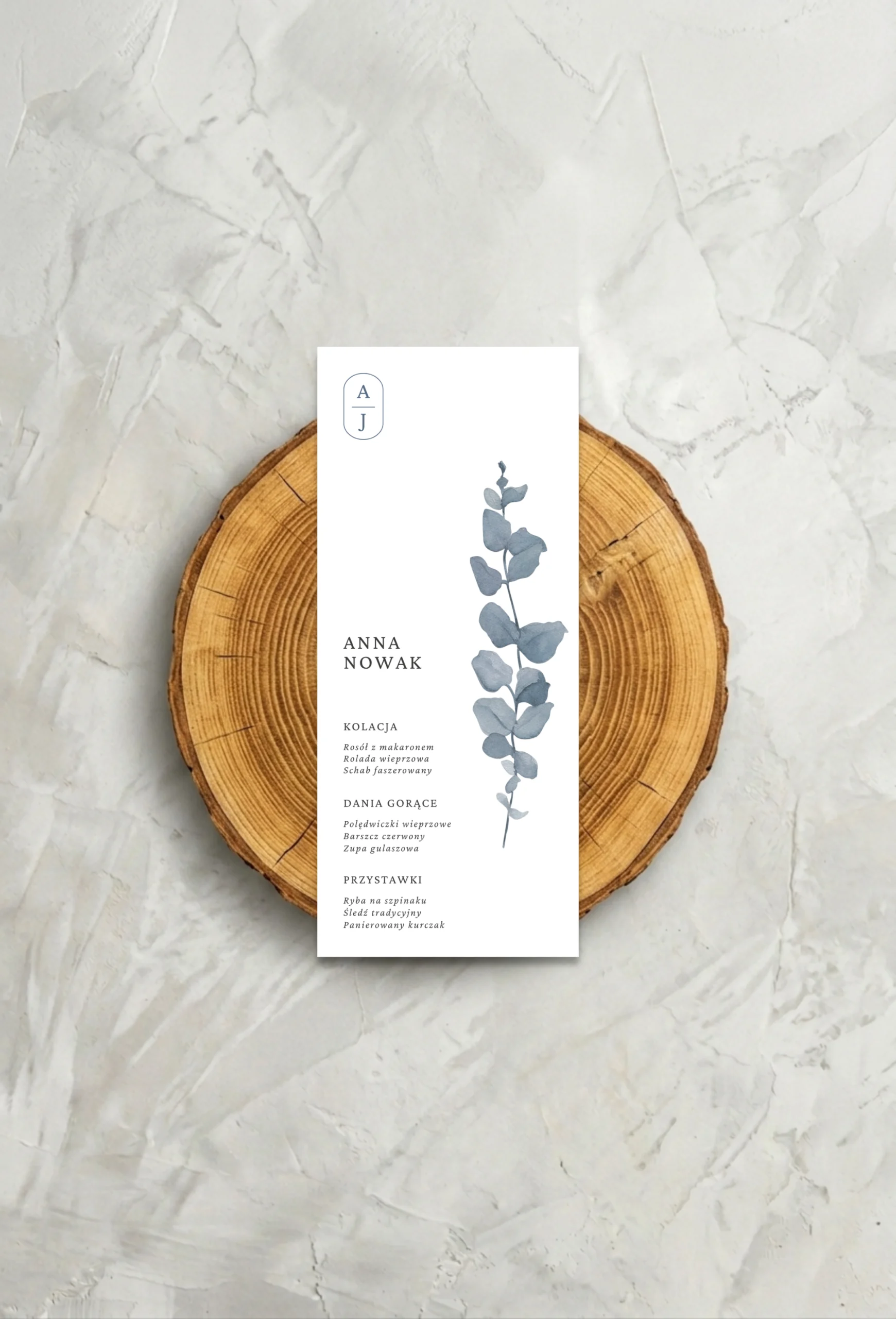 Botaniczny Szyk - Menu (z Winietką)