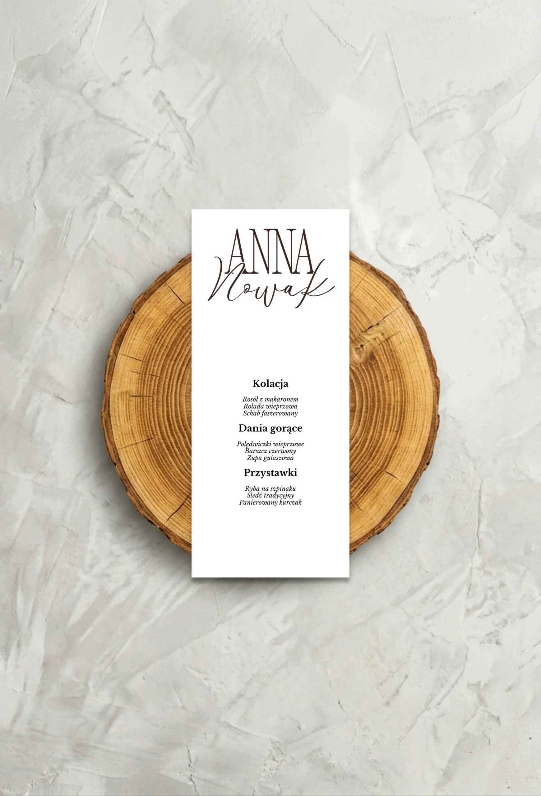Szeryfowa Klasyka - Menu (z Winietką)
